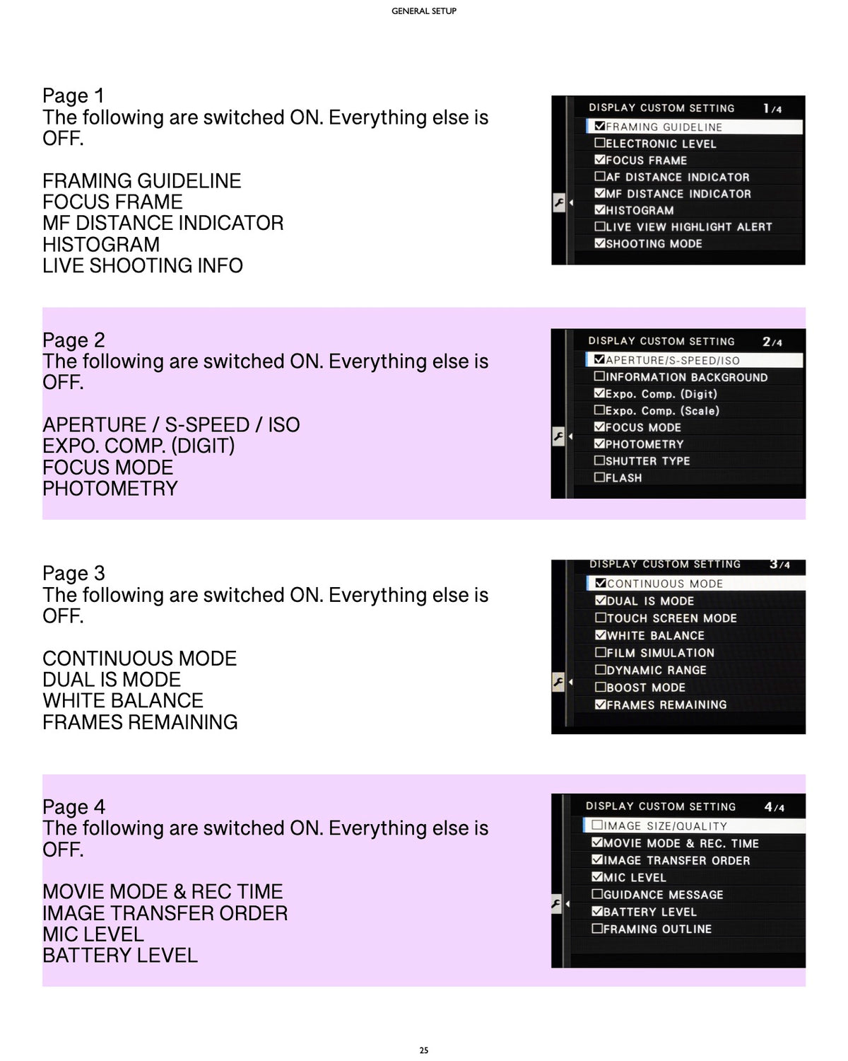 Fujifilm XT4 Camera Guide
