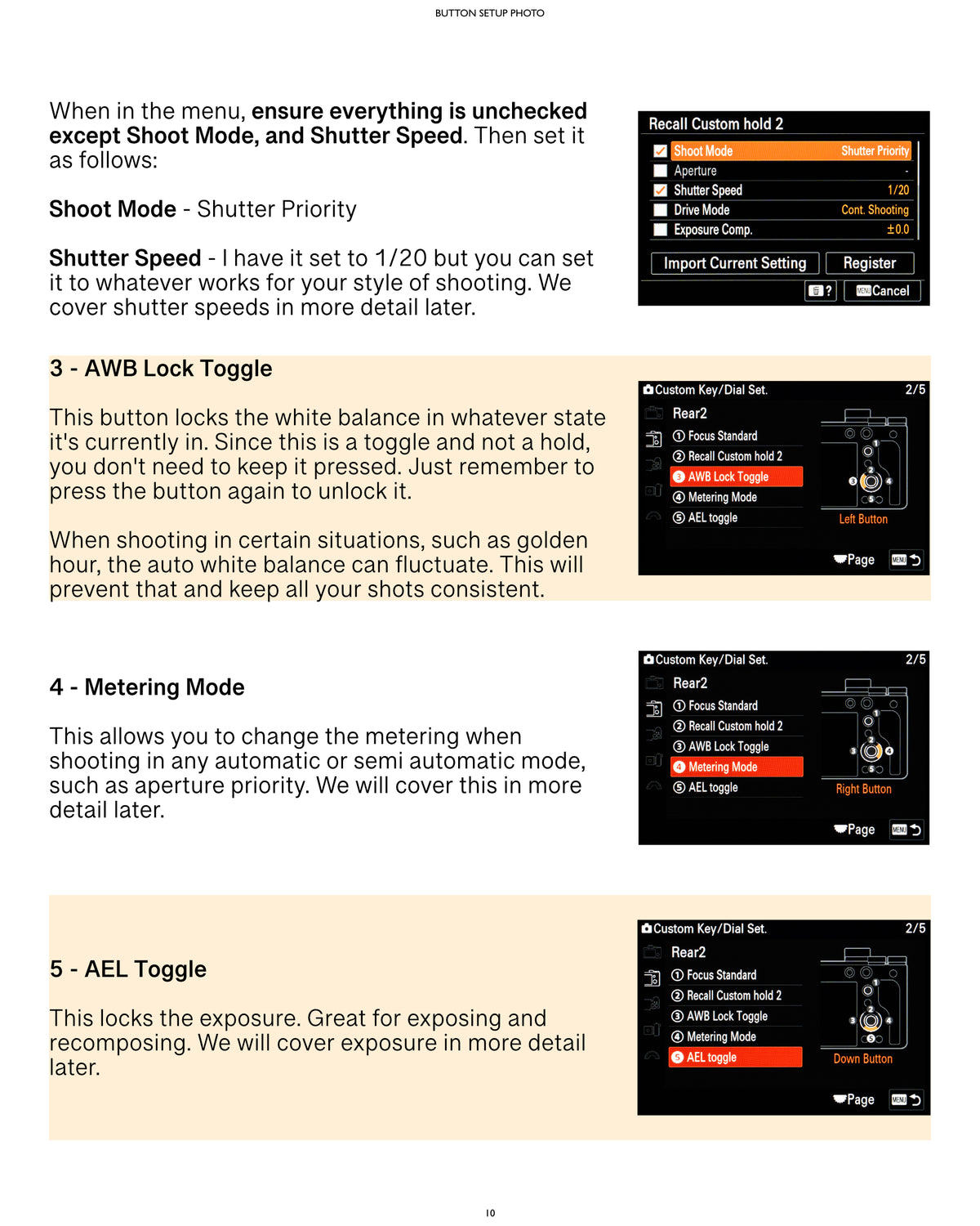 Sony A7RV Camera Guide