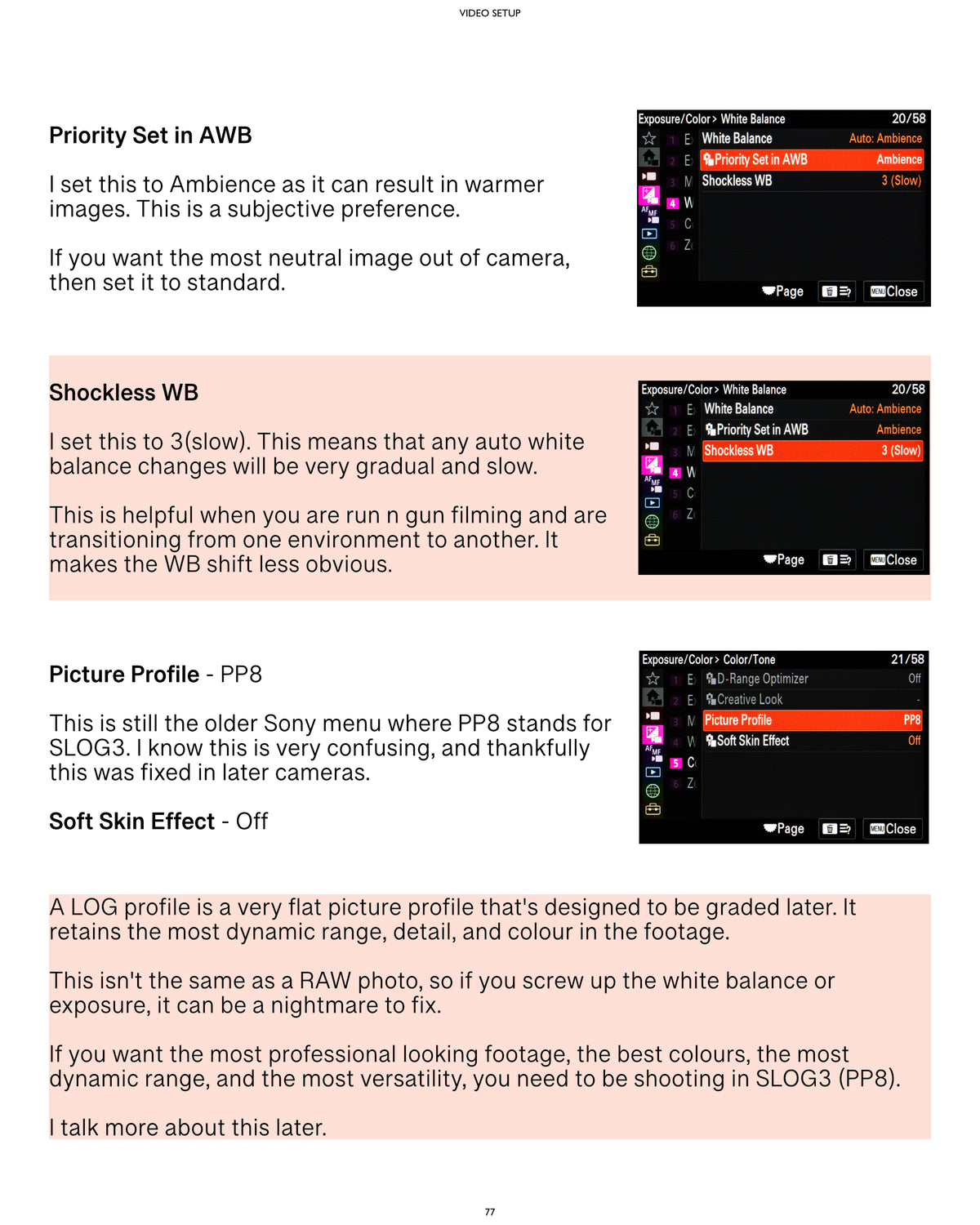 Sony A7RV Camera Guide
